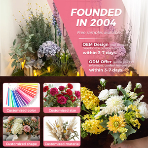 Centro de Mesa de Lujo Reutilizable para Bodas y Banquetes, con Flores Artificiales de Seda Pintadas a Mano, Diseño de <span class=keywords><strong>Árbol</strong></span> de Flores - Product Image 5