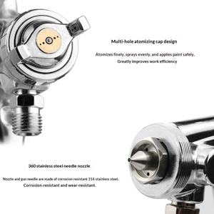 Pistolet <span class=keywords><strong>de</strong></span> peinture pneumatique à alimentation par le bas à haute atomisation W-71/W-77/W-101 pour meubles, murs et voitures (couche <span class=keywords><strong>de</strong></span> finition) - Product Image 2