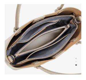 Bolso de Mano de Cuero Genuino para Mujer, Diseño Simple y Personalizado, Cierre de Cremallera de Alta Calidad, Bolso Tote Portátil de Gran Capacidad - Product Image 6