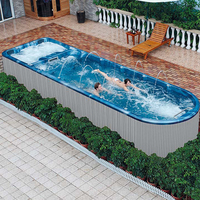Piscine de natation en fibre de verre acrylique, vente en gros, piscine enterrée
