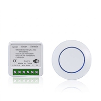 Interruptor de Luz Inteligente Youbang WiFi 2.4GHz/433MHz, 10A 250V, Control Remoto Inalámbrico, Temporizador, Control por Voz, Compatible con Alexa y Google Home, Certificado CE A14