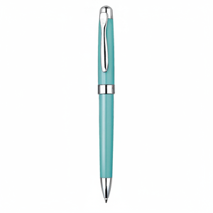 Penna Promozionale Lucida Blu Cielo con Design in Metallo e Aspetto Premium - Product Image 2