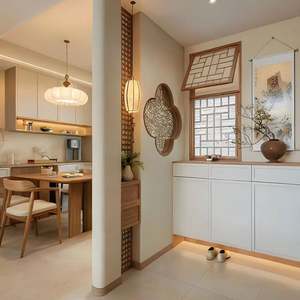 Muebles de Madera de Estilo Chino Moderno, Gabinetes Personalizados para Sala de Estar y Cocina, Hechos en China para Apartamentos y Villas - Product Image 2