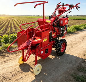 Máquina Compacta Roja de Una Sola Hilera para Desgranar Maíz con Motor y Manillares Plegables - Product Image 4