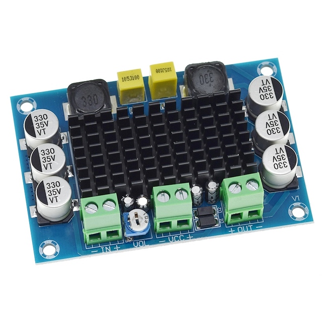 TZT TPA3116 D2 TPA3116DA DC 12V 24V 100W Mono Channel Digital Power Audio Amplifier Board TPA3116D2 Large Capacity Board