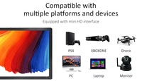 Süper ince 7 "inç IPS ekran taşınabilir monitör bilgisayar 1024pi HD-MI oyun monitör için Pi 4/3/2 raspxbox xbox/PS4