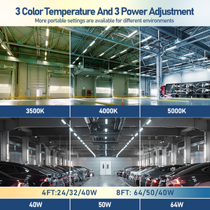 USA 5000K LED Linear <b>Strip</b> <b>Lights</b> ETL DLC Certified 4ft <b>8ft</b> 20W 40W 50W 60W 80W Ceiling <b>Strip</b> Lamp LED Batten Tube <b>Light</b> - Product Image 4