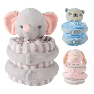 Tavşan bebek peluş oyuncak tembel bebek fil rag doll sevimli uyku sarılın battaniye büyük bebek göndermek çocuk battaniyesi