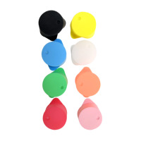 Couvre-tasses en silicone orange de 5 cm, réutilisables, étanches, couvre-tasses extensibles en silicone