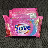 Savon à lessive rose écologique parfumé aux fleurs 150g, élimine les taches tenaces, savon solide en barre