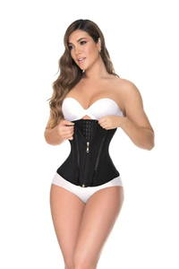 Meilleure vente respirant haute compression Fajas fermeture éclair crochet Shapewear Double contrôle dos soutien Fajas Corset gaine amincissante - Product Image 4
