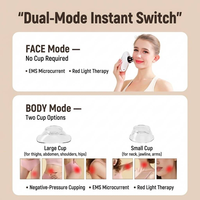 Appareil de massage à ventouses à pression négative à 9 niveaux avec chauffage par lumière rouge pour le remodelage corporel et le drainage lymphatique
