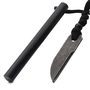 4 Inch Unique Emergency Knife Feuerstarter Fire Steel Survivor Kit For Bushcraft Survival EDC Gear