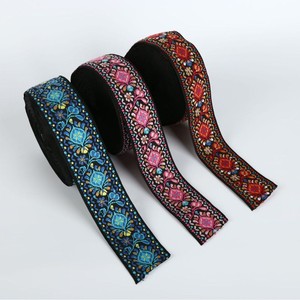 Emobridered Woven Classic 1.5 <strong>Inch</strong> <strong>2</strong> <strong>Inch</strong> Heavy Duty <strong>Webbing</strong> Straps Perfect for Crafts and Sewing, Purse Strap, Belts - Product Image 1