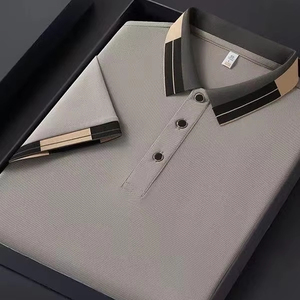 Camisetas de Golf Personalizadas de Alta Calidad para Hombre, Diseño Liso, Tejido de Poliéster/Algodón, Logotipo Bordado, Manga Corta - Product Image 1