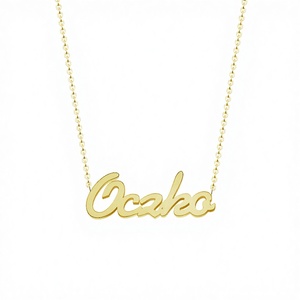 Collana con Nome Personalizzato Placcata Oro, Collane con Nome Personalizzate in Acciaio Inossidabile, Collana Trendy per Bambini con Ciondolo - Product Image 6
