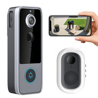 Timbre Inteligente con Cámara Tuya HD 1080P, Intercomunicador Full-duplex, Detección de Movimiento, Alimentado por Batería, con Dingdong, Gran Venta