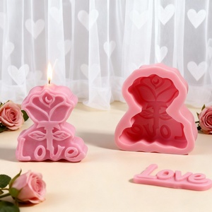 Molde de Silicona UNIMOUND para Pastel con Forma de Vela de Amor para el Día de San Valentín, Ecológico, Antiadherente, Reutilizable, para Decoración DIY - Product Image 2