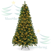 Lumières de Noël d'extérieur de 6 pieds, LED, artificielles, blanches comme la neige, pré-éclairées, de haute qualité, écologiques, fournisseur OEM en gros