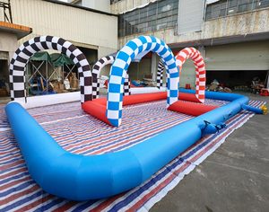 Pista Gonfiabile Personalizzata per Eventi di Go-Kart, Sistema di Barriere Gonfiabili Modulari per Uso Commerciale - Product Image 2