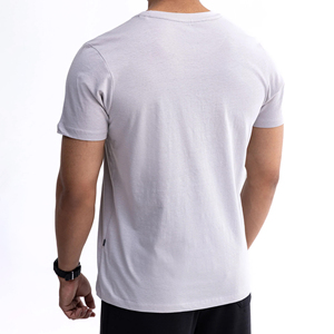 เสื้อยืดคอกลมแขนสั้นผ้าฝ้ายลำลองพิมพ์ลายตัวอักษรสำหรับผู้ชาย - Product Image 4