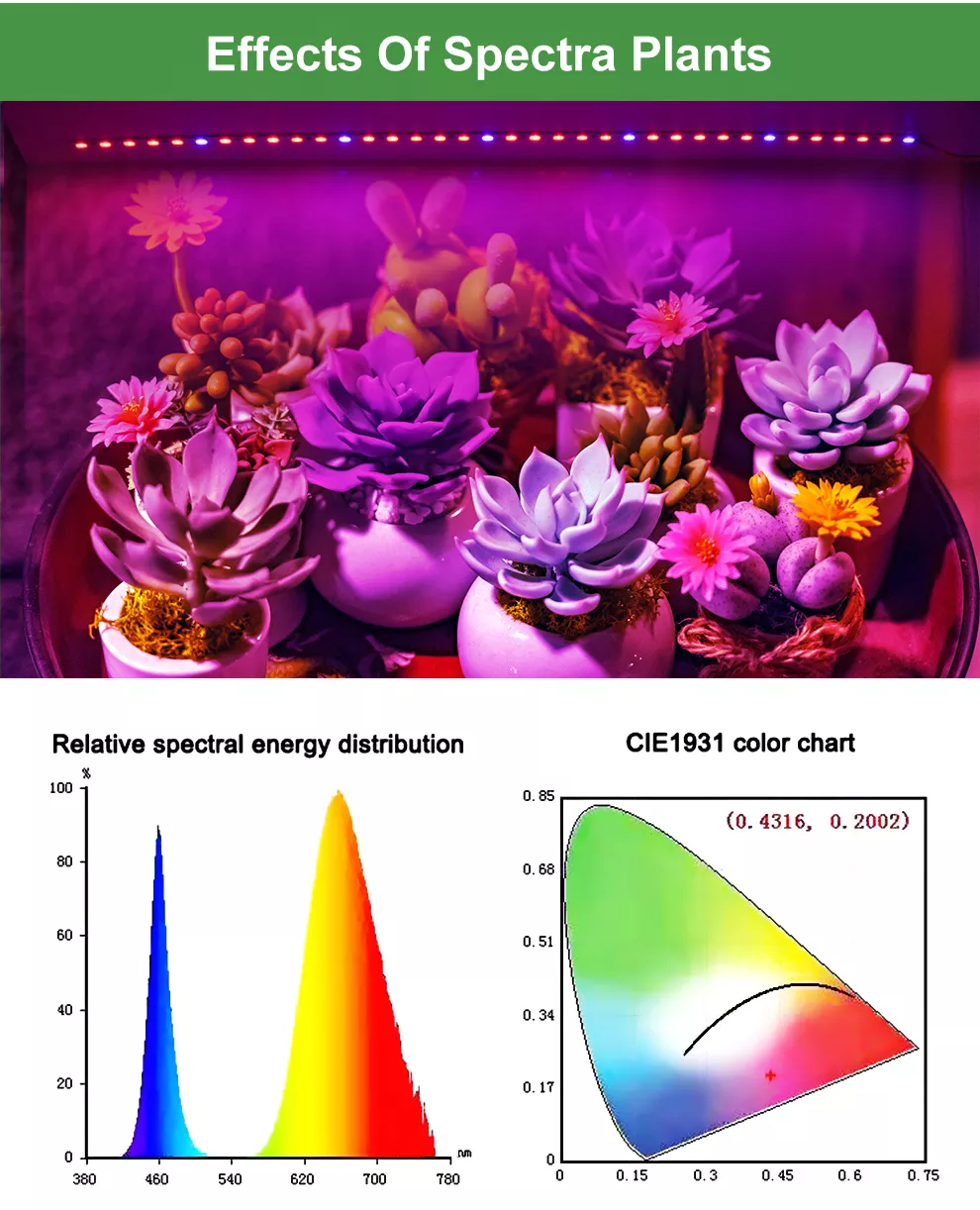 Full Spectrum Greenhouse Hydroponic Led Rigid Strip Red+blue+white 50cm Led Grow Light bar