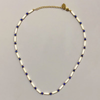 Haute qualité été plage perle pierres précieuses pierre naturelle tuyau perlé collier Chocker Chokers pour bijoux de mode femmes