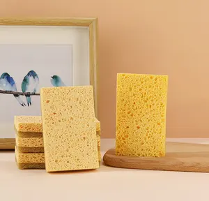 2021 New Arrival Wholesale Biodegradable Dish Clean Sponge Plastic Free Kitchen Cellulose Sponge