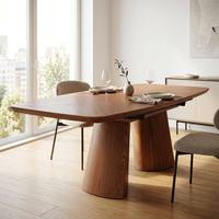 Moderner Luxus-Esstisch aus Eschenholzfurnier, oval, ausziehbar, zerlegbar (Flat Pack KD-Struktur), hohe Ladeeffizienz, B2B Großhandel China