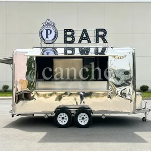 Nouvelle Concession 2026 : Chariot de Restauration Mobile Électrique Entièrement Équipé pour BBQ et Pizza – Remorque de Restauration Rapide - Product Image 1