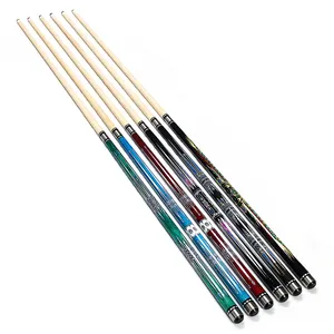 New Style 1/2-PC Colorful Billiard Pool Cue With Predator