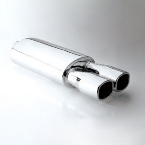 Punte di scarico marmitta di scarico tubi di coda Mute assorbe il suono acciaio inossidabile la dimensione argento può essere personalizzata W211 2 anni - Product Image 1