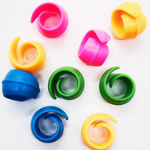Anillos de silicona para bobinas, clips de sujeción de bobinas de colores para hilo de bordado, accesorios de costura duraderos - Product Image 2