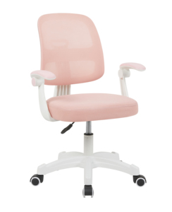 <span class=keywords><strong>Chaise</strong></span> d'étude ergonomique pour enfants, dossier en maille avec siège en tissu, <span class=keywords><strong>chaise</strong></span> de <span class=keywords><strong>bureau</strong></span> pour enfants avec accoudoirs rabattables et roulettes pour la correction de la posture - Product Image 1