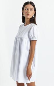 KY Wholesale Soft Cotton Above Knee Mumi <strong>White</strong> Blank Pregnant Round Neck Short Sleeves <strong>Maternity</strong> <strong>Dress</strong> - Product Image 4