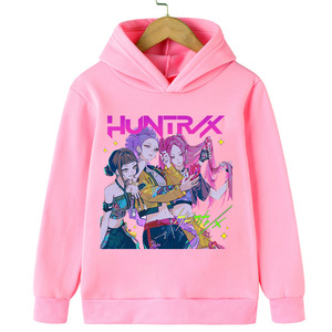 Sudadera con capucha con estampado de dibujos animados y forro polar cálido de Witch-hunting Team Witch <span class=keywords><strong>Anime</strong></span> para niños y niñas - Product Image 4