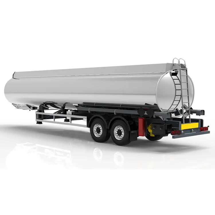 3 Axle 42000 45000 Litres Aluminium Carbone Acier WATER TANKER utilisé lpg gaz Asphalte réservoir semi-remorque carburant