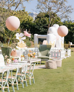 Chaise pour enfants en rotin fait main pour la fête d'anniversaire, la décoration de mariage, les événements de banquet, la douche de bébé, les meubles écologiques pour enfants - Product Image 5