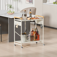Conception personnalisée Étagère de rangement de cuisine Étagère de rangement pliante multifonctionnelle à roulettes pour la cuisine, la buanderie et la chambre à coucher