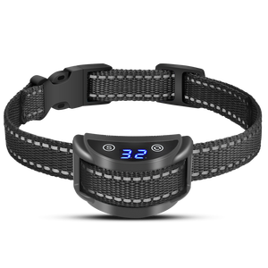 Collier <span class=keywords><strong>anti</strong></span>-aboiement personnalisé pour <span class=keywords><strong>chien</strong></span>, rechargeable, étanche IP67, 5 niveaux de sensibilité, batterie 60 jours, collier d'entraînement à distance - Product Image 1