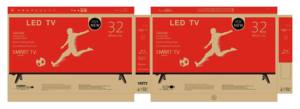 ผู้ผลิตทีวีจอแบนสมาร์ททีวี 12V WiFi HDTV HD FHD 4K Android ขนาด 32 42 43 50 55 65 นิ้ว พร้อมตัวเลือกทีวีสมาร์ททีวี - Product Image 6