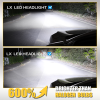 Ampoules de phare LED haute performance 400W 50000LM H4 H7 H11 HB3 HB4 Système d'éclairage automobile haute puissance Phare de voiture automatique Puce 3570