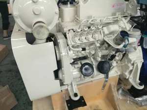 Китайские собранные судовые дизельные двигатели Cummins 4BTA3.9 3.9 л 120 л.с. с электрическим приводом, 4-цилиндровые, для основного тягового двигателя лодки, с редуктором и насосом - Product Image 4