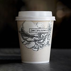 Attrape les yeux de haut niveau sans odeur bizarre logo personnalisé café bulle thé chaud gobelets en papier à double paroi avec manchon - Product Image 6