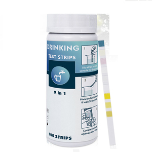 Bandelettes de test de qualité de l'<span class=keywords><strong>eau</strong></span> <span class=keywords><strong>9</strong></span> en 1 <span class=keywords><strong>9</strong></span> paramètres Test de papier de test de l'<span class=keywords><strong>eau</strong></span> <span class=keywords><strong>Ph</strong></span>, chlore et support de dureté - Product Image 5