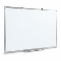Tableau blanc magnétique en métal personnalisé avec cadre en alliage d'aluminium pour messages, dessins d'enfants et affichage en classe