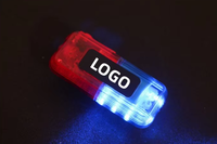 Guía de tráfico Ciclismo nocturno Recargable Led Intermitente Clip DE SEGURIDAD Luz Sheriff Advertencia Strobe Hombro Flasher