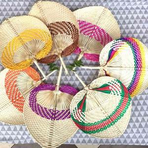 พัดมือถักลายสวย ขายดี พร้อมลวดลายปรับแต่งได้ งานฝีมือไม้ไผ่ทำมือ - Product Image 3