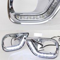 Feu de jour anti-brouillard LED DRL, accessoire de voiture, étanche, pour Toyota RAV4 2013 2014 2015 2016, 2 pièces