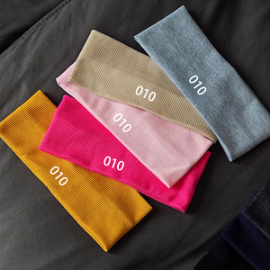 Thời Trang Thể Thao Tập Thể Dục Đàn Hồi Mồ Hôi Hấp Thụ Hairband Biểu Tượng Tùy Chỉnh Màu Rắn Tập Thể Dục Yoga Không Trượt Headband - Product Image 1